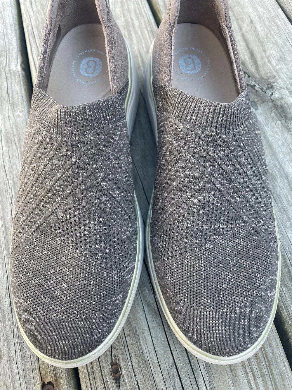 Bzees Slip-On Knit Loafers